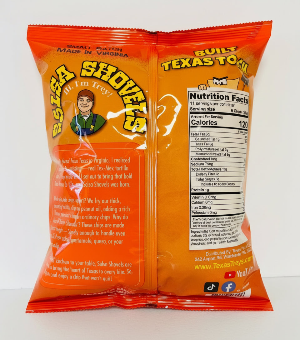 - Texas Trey's: Thick n' Crunchy, White corn tortilla chips