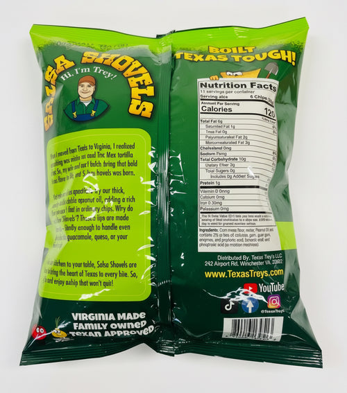 8 Bag "Crunch Pack" with FREE shipping - Texas Trey's: Thick n' Crunchy, corn tortilla chips